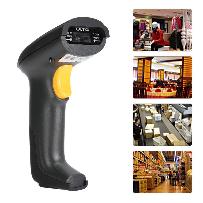 [Australia - AusPower] - USB Barcode Scanner, 1D / 2D / QR Code Reader, High Recognition Rate, Plug and Play, LED Light Recognition Lighting, Suitable for Shops, Supermarkets, Warehouses 