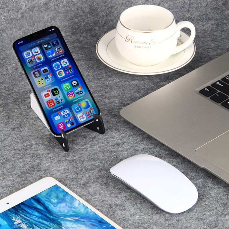 [Australia - AusPower] - 8 PCS Universal Pocket-Sized Colorful Portable Foldable V Model Mobile Phone Holder, SourceTon Desktop Stand Mount Holder Cradle Compatible with iPads,Tablets,E-Readers,Cellphones, Kindles, Pack of 8 