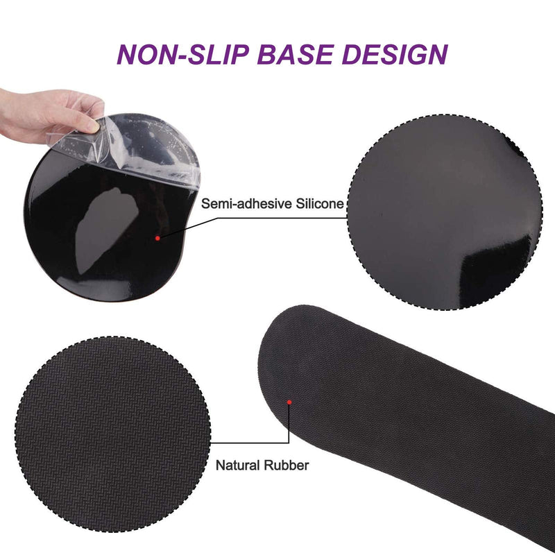 [Australia - AusPower] - ArtSo Upgraded Wrist Rest Support for Mouse Pad & Keyboard, Ergonomic Gel Mousepad Non-Slip Rubber Base Home ,Office Pain Relief, Easy Typing Cushion Neoprene, Soft Memory Foam, Purple Heart butterfly 
