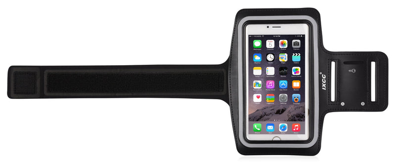 [Australia - AusPower] - iXCC Racer Series Dual Arm-Size Slots Sporty Gym Armband for iPhone 6splus, 6plus,6s,6,5s, 5,5c and iPod, MP3 Player - Black 