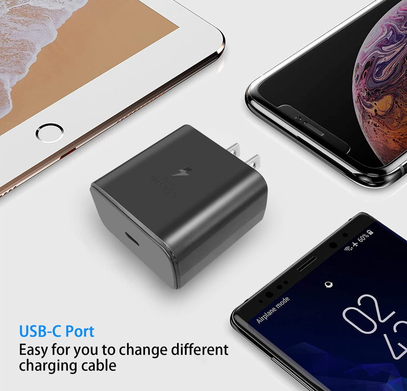 [Australia - AusPower] - 45W USB C Fast Charger for Samsung Charger Type C, PD Charger for Samsung Chromebook Plus Pro Galaxy Book Type-C Wall Charger Adapter, PPS Charger USB-C for Samsung Phone Charger Fast Charging Cord 