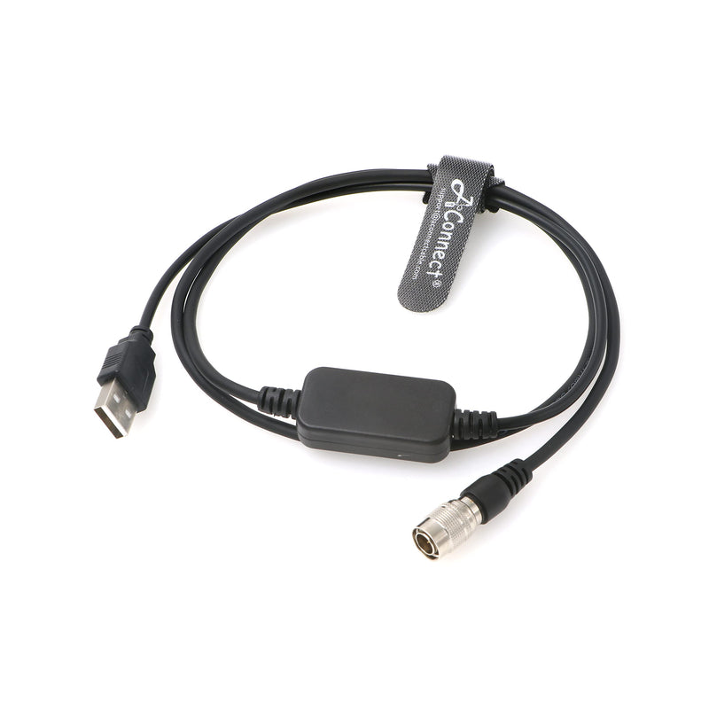 [Australia - AusPower] - AConnect Hirose-USB-Cable-Zoom-Zaxcom-Boost DC 12V USB to Hirose 4 Pin Power Cable for Sound Devices 688 633| Zoom F4 F8| Zaxcom 1M 