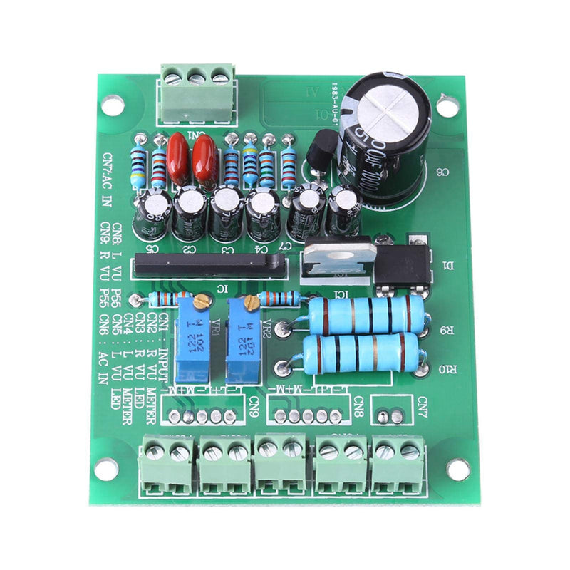 [Australia - AusPower] - VU Meters Board, 2X pcs VU Meter Warm Back Light Recording + Audio Level Amp with Driver Board 