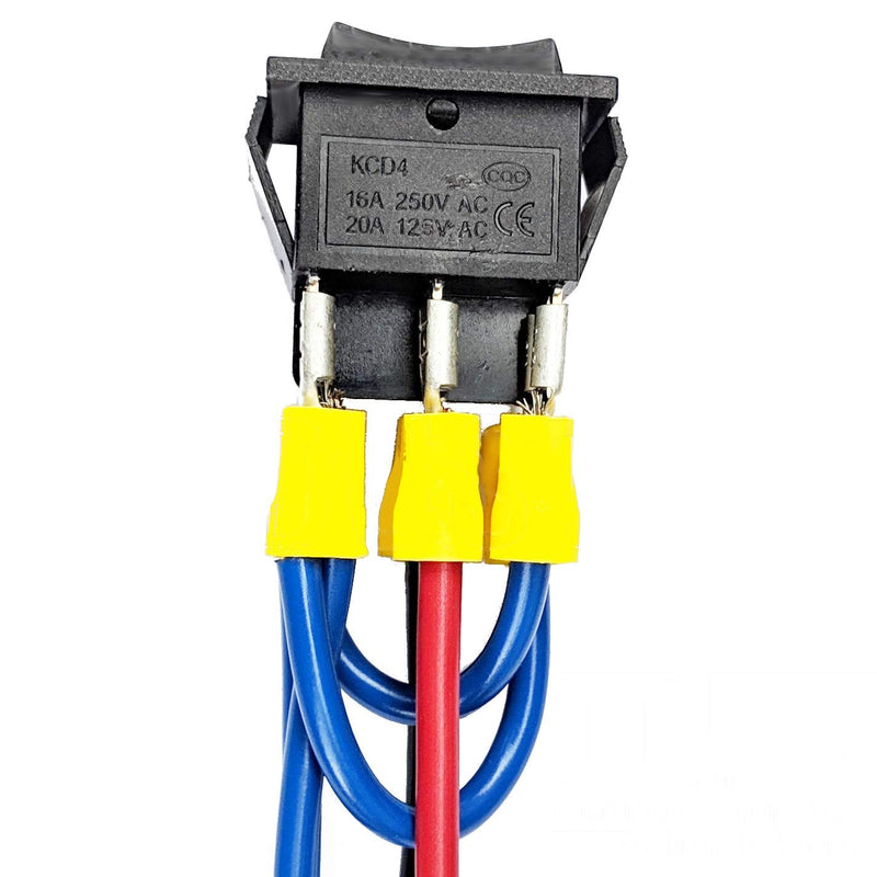 [Australia - AusPower] - IndusTec Wired 20 AMP 12V DC Motor Polarity Reversing Rocker Maintained Latch Switch 