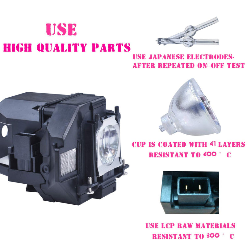 [Australia - AusPower] - for ELPLP96 V13H010L96 EPSON Vs350 Vs355 Home Cinema 2100 Home Cinema 2150 1060 660 760hd VS250 VS350 VS355 EX9210 Compatible Projector lamp with Housing by SW-LAMP 