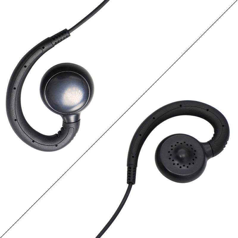[Australia - AusPower] - Earpiece for Walkie Talkie Radio, 1 Pin Single Wire Headset C Shape Swivel Ear-Hook Earpiece for Motorola Radios CLP1010 CLP1040 CLP1060 (CLP 1010 1040 1060) 