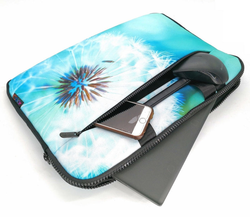 [Australia - AusPower] - icolor 11.6" 12.2" 13.3inch Laptop Shoulder Bag Canvas Computer Tablet Carrying Case 14"15.4 inch Notebook Briefcase (Dandelion, 12" ~13.3") Dandelion 12" ~13.3" 