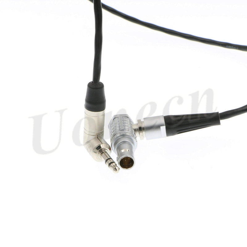[Australia - AusPower] - Uonecn Sound Device Time Code Cable Right Angle 3.5mm to 0B 5 pin Male Tentacle Sync Adapter Cable 
