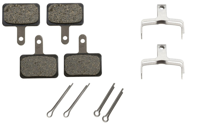 [Australia - AusPower] - SHIMANO 2 Pairs Disc Brake Pads & Spring B01S-B03S (Resin) 