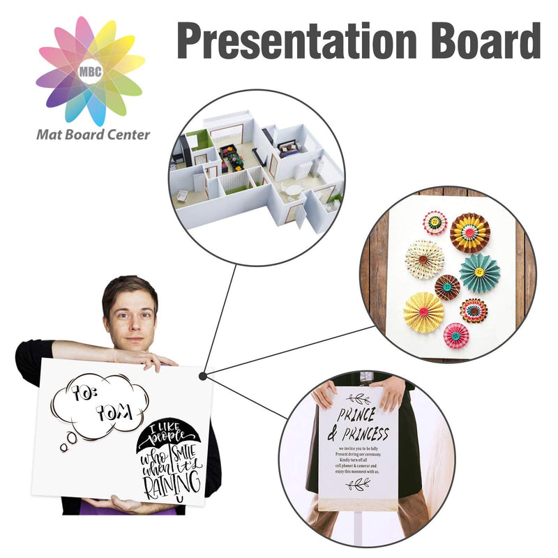 [Australia - AusPower] - Mat Board Center, Pack of 10 Foam Boards, 11x14 inch (Many Sizes Available) 1/8" Thick, White Foam Boards (Acid-Free) 