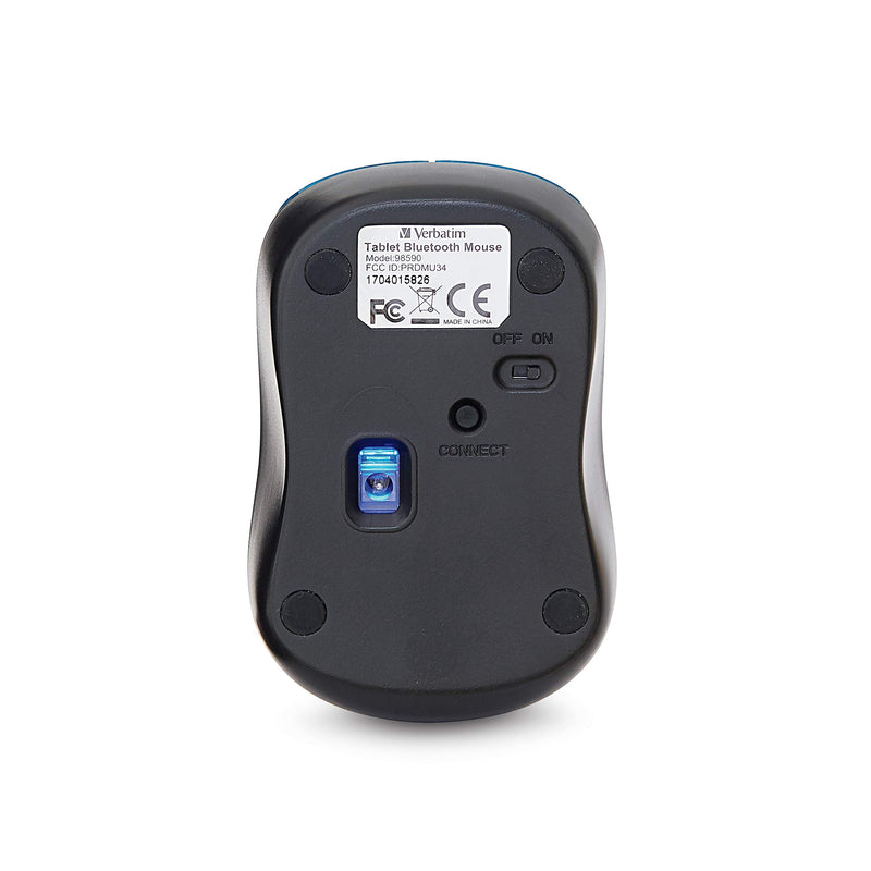 [Australia - AusPower] - Verbatim Bluetooth Wireless Tablet Multi-Trac Blue LED Mouse - Dark Teal 