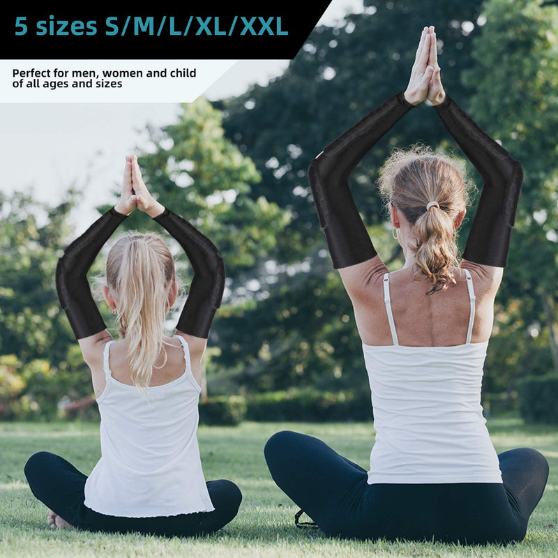 [Australia - AusPower] - GUOZI Arm Elbow Sleeves, [2 Pack] Honeycomb Crashproof Arm Elbow Pads, Basketball Shooting Sleeve for Sports Basketball etc. Medium 