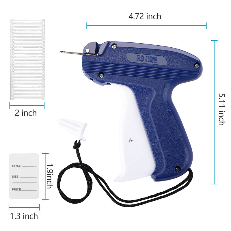 [Australia - AusPower] - Tagging Gun for Clothing, BS ONE Retail Price Tag Gun for Clothes Labeler with 6 Needles & 1000pcs Barbs Fasteners & 200pcs Price Tag Organizer Bag for Store Warehouse & Garage Yard Sale Boutique With Price Tag 