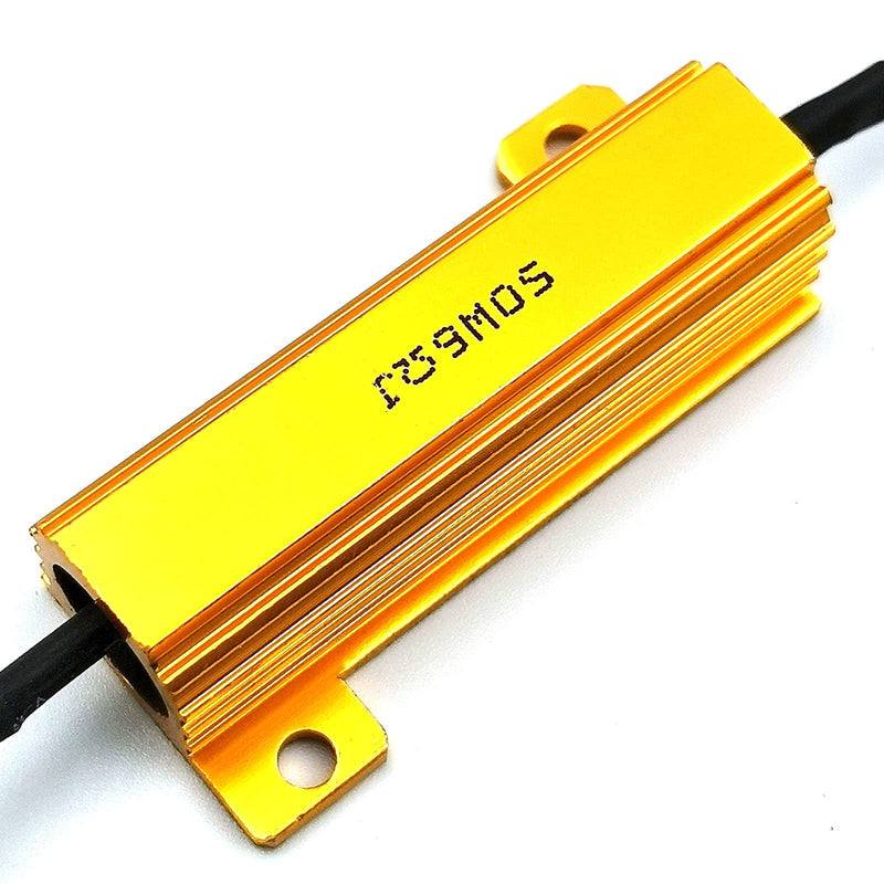 [Australia - AusPower] - Kiro&Seeu 4pcs Load Resistor 50W 6RJ 6ohm LED Decoder FIX Hyper Flash Turn Signal Blinker Brake Steering Light for LED Conversion Kit 