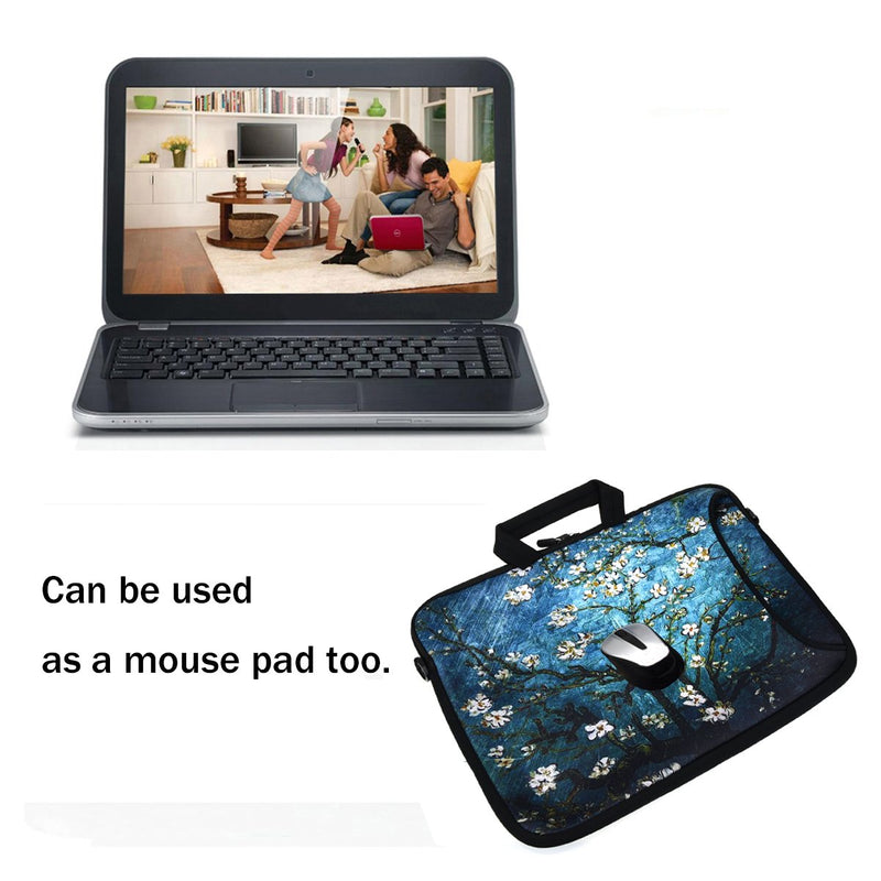 [Australia - AusPower] - ArcEnCiel Laptop Bag 17 17.3 Inch Briefcase Messenger Shoulder Bag Waterproof Computer Handbag Waterproof Carry Case Type5 