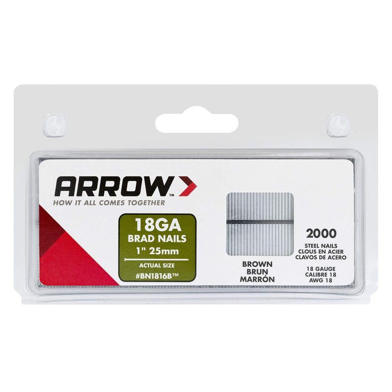 [Australia - AusPower] - Arrow BN1816BCS 1-Inch Brown Brad Nails, 18-Gauge 