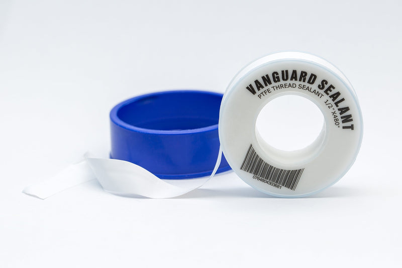 [Australia - AusPower] - PTFE Plumbers Water Sealant Thread Tape 460" Length 1/2" Width White by Vanguard Sealants Perfect for Shower Heads and Pipe Threads 