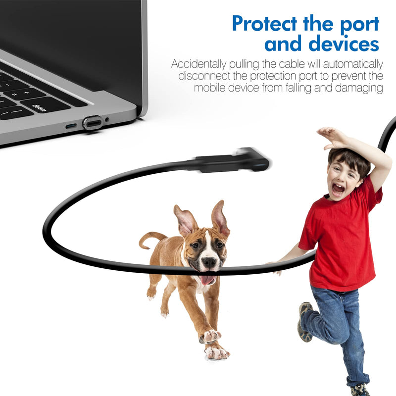 [Australia - AusPower] - USB C Magnetic Adapter,(2 Pack Straight & Right Angle) Support Thunderbolt 4,USB4.0, PD 100W Quick Charge,40Gb/s Data Transfer,8K Video Output Compatible with MacBook and More USB C Devices. USB adapter 