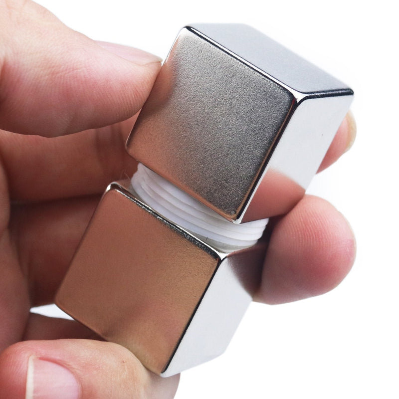 [Australia - AusPower] - DIYMAG 1" Cube Neodymium Magnets, One Inch Cube Rare Earth Magnet - Grade N52, Pack of 2 Square 25*25*25mm-2P 