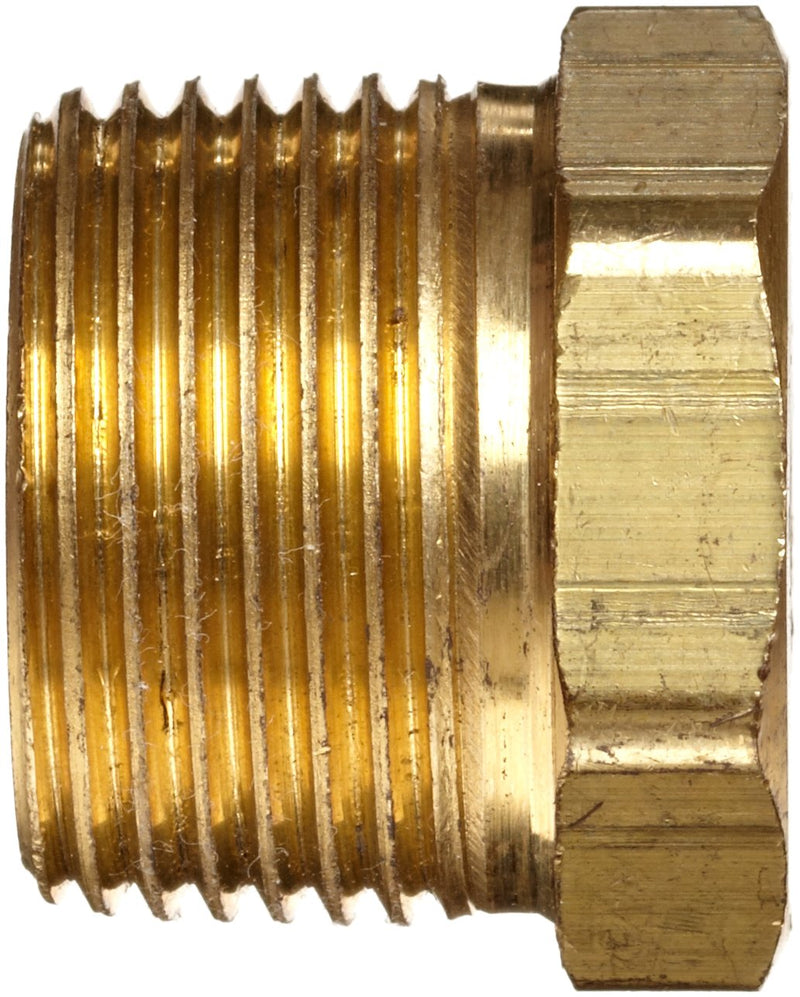 [Australia - AusPower] - Anderson Metals-06110-1604 Brass Pipe Fitting, Hex Bushing, 1" Male Pipe x 1/4" Female Pipe 1" x 1/4" 
