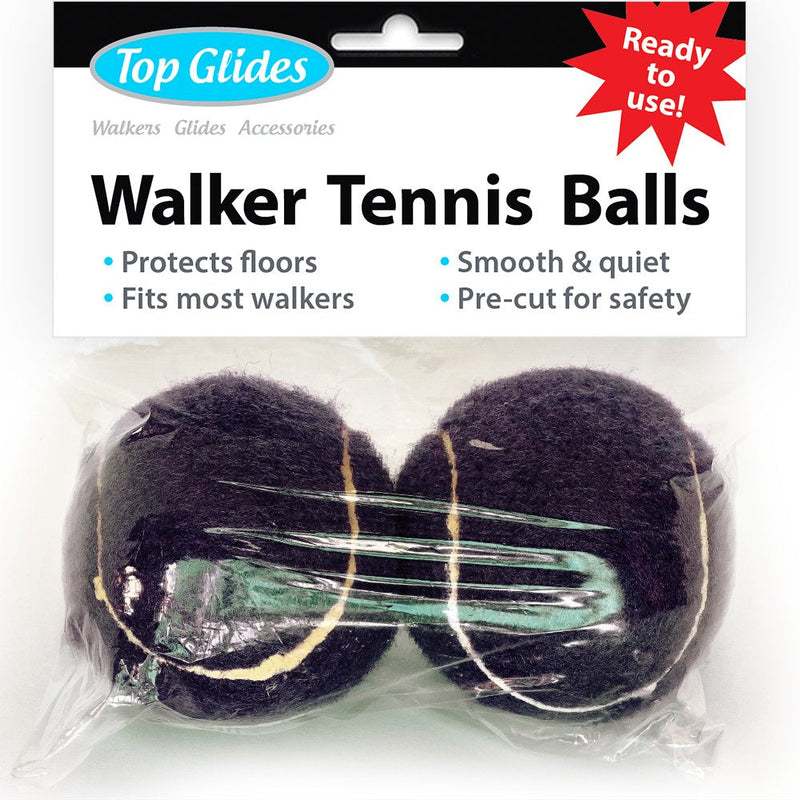 [Australia - AusPower] - Top Glides Precut Walker Tennis Ball Glides (Black) Black 
