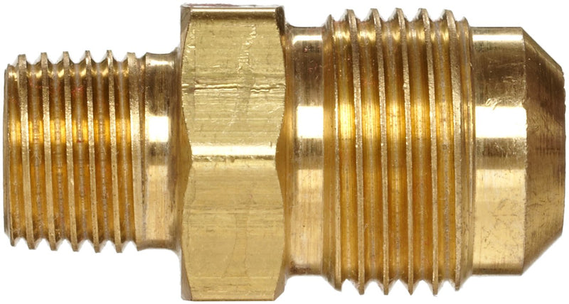 [Australia - AusPower] - Anderson Metals - 54048-0808 Brass Tube Fitting, Half-Union, 1/2" Flare x 1/2" Male Pipe 1/2" Flare x 1/2" NPT Male 