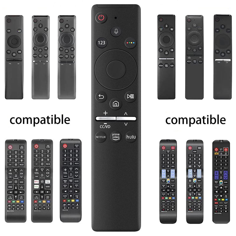 [Australia - AusPower] - Universal for Samsung Voice Remote Compatible with for All Samsung Smart tv Remote with Three Shortcut Buttons for Netflix, Prime Video and hulu 