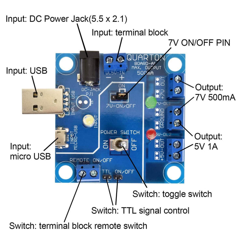 [Australia - AusPower] - Quarton Multi-Function Power Supply Board for Laser Module Use (LMPS-MP1) 