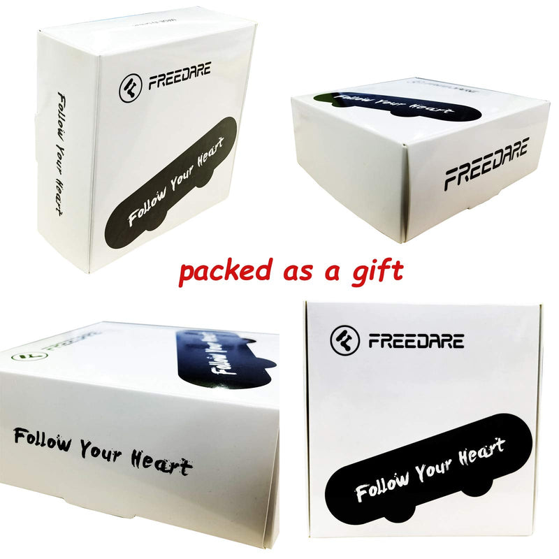 [Australia - AusPower] - FREEDARE Skateboard Wheels 52mm and Bearings, Spacers Installed 92A Street Wheels Skateboards Tricks(Pack of 4) 