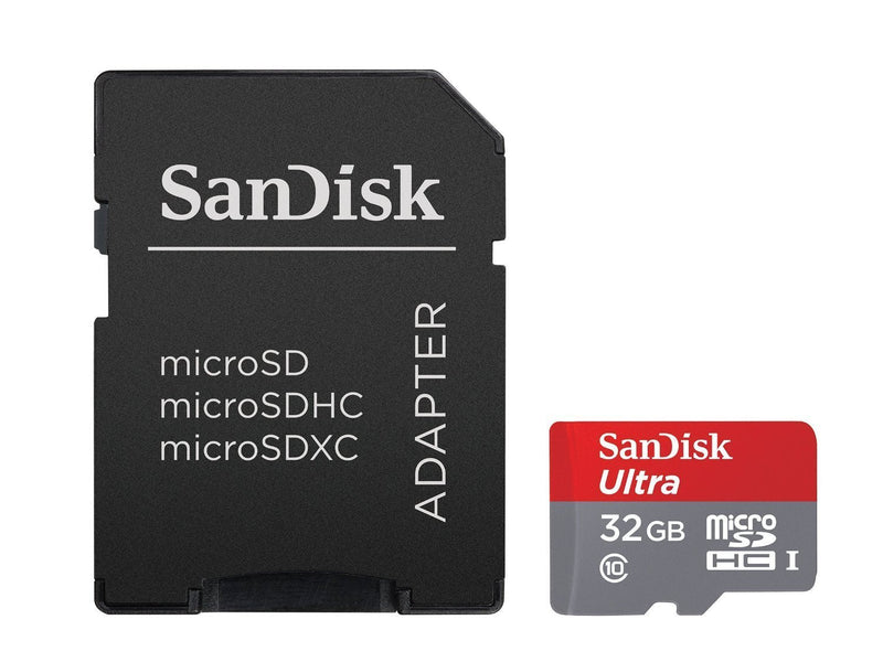 [Australia - AusPower] - Professional Ultra SanDisk 32GB MicroSDHC Card for GoPro HD Surf Hero HD Camera is custom formatted for high speed, lossless recording! Includes Standard SD Adapter. (UHS-1 Class 10 Certified 30MB/sec) 