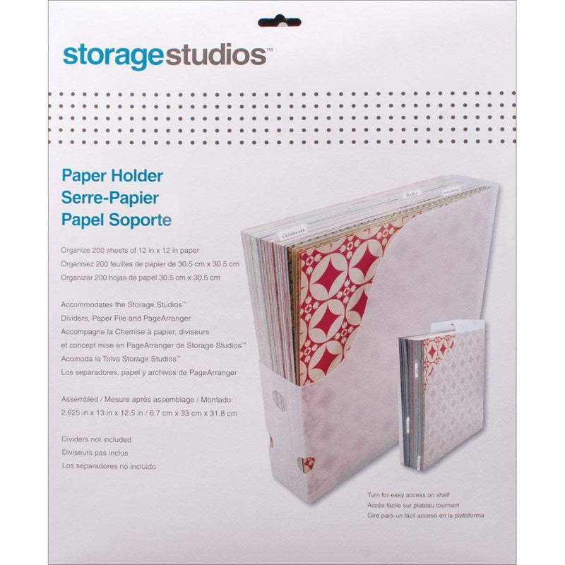 [Australia - AusPower] - Paper Holder 12.5"X13"X2.625" Clear 1 