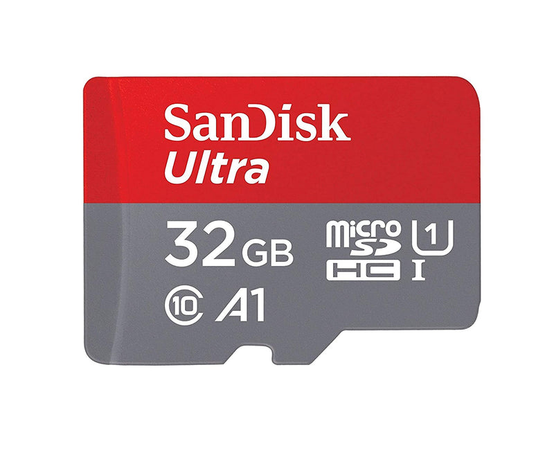 [Australia - AusPower] - SanDisk Ultra 32GB Micro SD Memory Card Works with Wyze Cam Pan, Wyze Cam v2 Smart Camera (SDSQUA4-032G-GN6MN) Bundle with (1) Everything But Stromboli MicroSDHC & SD Card Reader 
