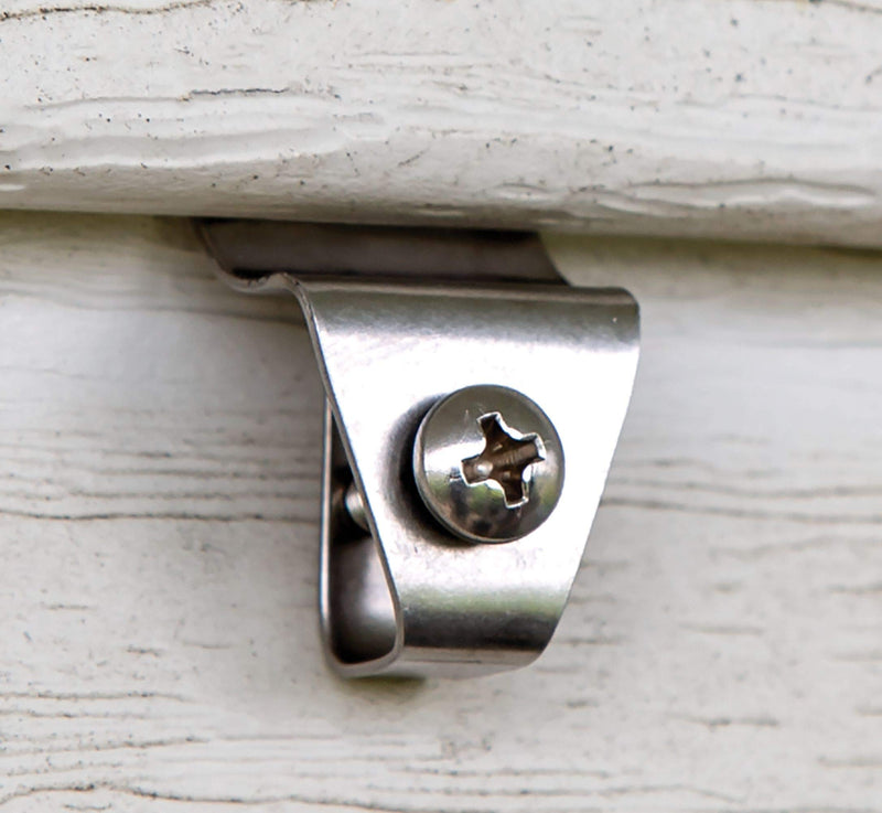 [Australia - AusPower] - CWI Gifts 1.75" Key Hole Hook W/Screws 2Pk, Silver 