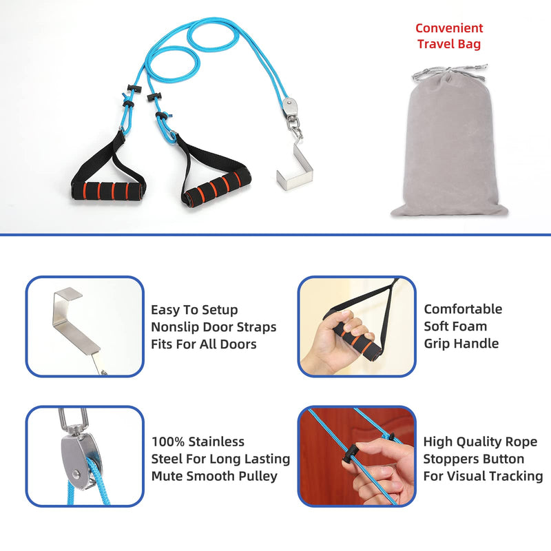 [Australia - AusPower] - Fanwer Shoulder Pulley - Over The Door Recovery Exercise for Frozen Shoulder Rehab, Arm Rehabilitation Exercise System for Shoulder Physical Therapy, Improve Flexibility, Strength, Range of Motion 