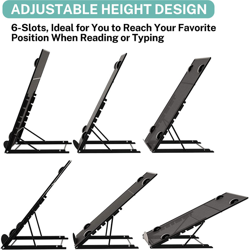 [Australia - AusPower] - MaxGear Desktop Document Holder for Typing, Paper Holder Stand for Desk with 4 Magnetic Buckles, Metal Mesh Letter Copy Holder for Monitor Computer Reading with 6 Adjustable Positions, Black 1 Pack 