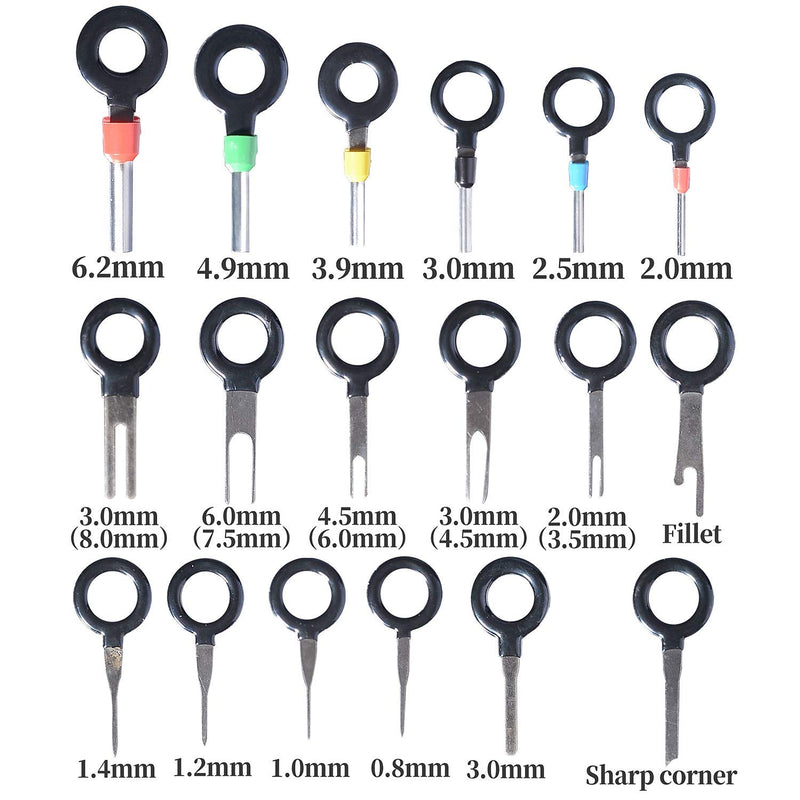[Australia - AusPower] - 70 Pcs Terminal Removal Key Tool, BingSnow Terminal Pin Extractor Puller Repair Remover Key Tools for Most Connector Terminal 