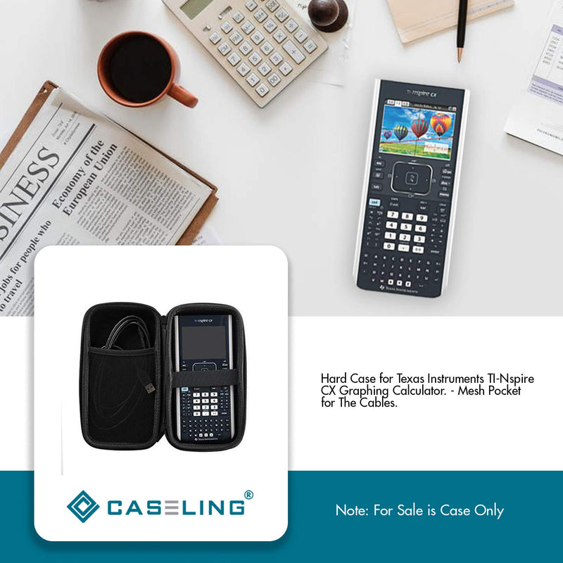 [Australia - AusPower] - Caseling Case Fits Graphing Calculator TI Nspire CX II CAS/CX II/CX/CX CAS | Carrying Storage Travel Bag Protective Pouch. 