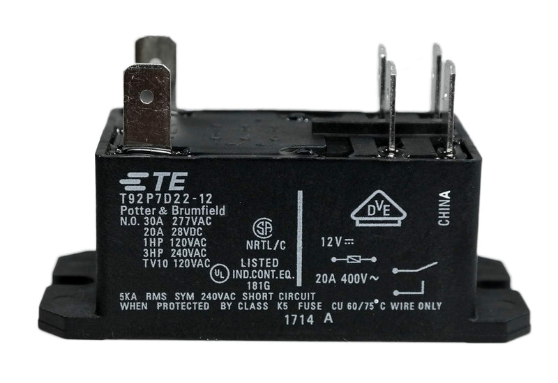 [Australia - AusPower] - TE CONNECTIVITY/Potter & BRUMFIELD T92P7D22-12 Power Relay, 12VDC, 30A, DPST-NO, Flange (Pack of 2) 