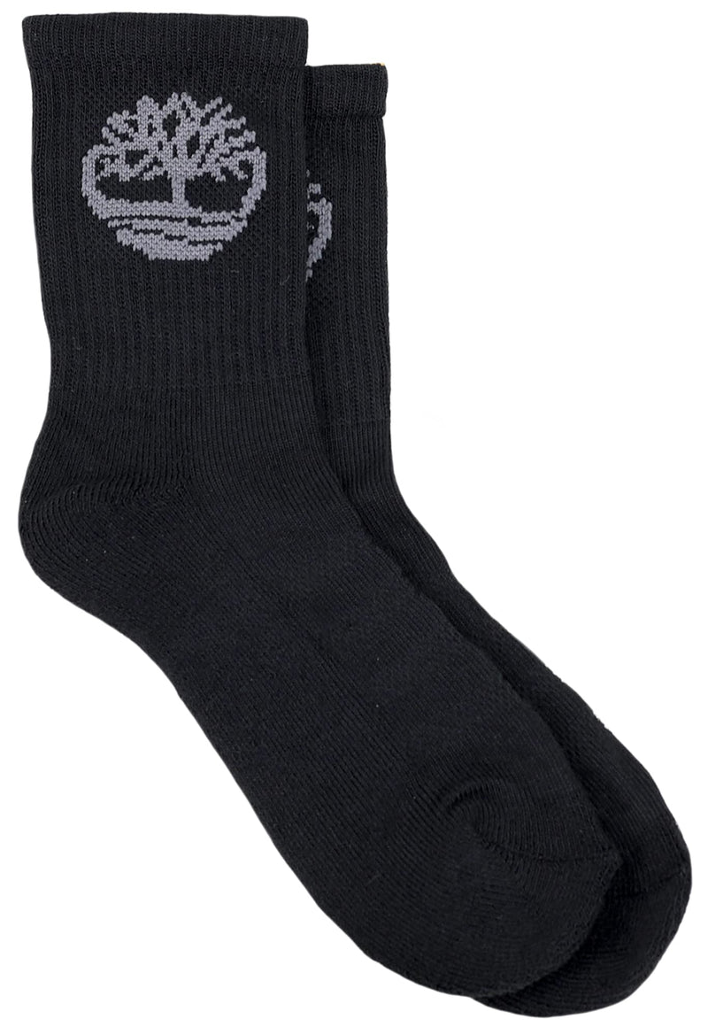 [Australia - AusPower] - Timberland Boy's 5 Pack Half Cushioned Crew Socks, Large, Assorted 