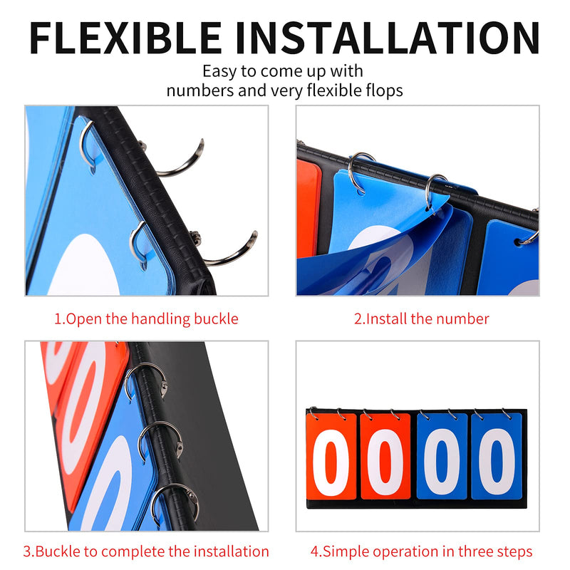[Australia - AusPower] - HRLORKC Scoreboard Score Keeper Score Flipper for Basketball Tennis Sports 