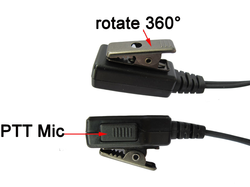 [Australia - AusPower] - bestkong Earpiece for Icom Radio IC-V8 V80 V80E V82 V85 F4026 F3G F4G F11 F11S F14 F14S F21 F21S F24 F24S G Shape Earphone Earhook Headset with Mic 2 PIN 
