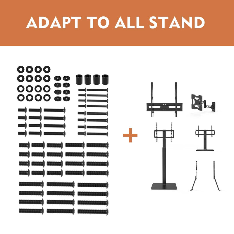 [Australia - AusPower] - Universal TV Installation Hardware Kit Includes M4 M5 M6 M8 TV Sets Screws and Spacers for Most TVs Up to 80" HTA001 Screw PACKAGE 