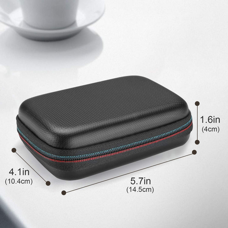 [Australia - AusPower] - ProCase Shockproof Carrying Case + Silicone Cover Combo for Samsung T5 / T3 Portable 250GB 500GB 1TB 2TB SSD USB 3.1 External Solid State Drives, Protective Hard EVA Storage Case Bag -Black 