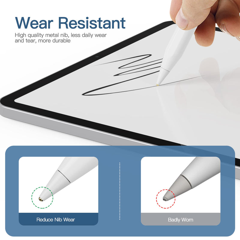 [Australia - AusPower] - Compatible with Apple Pencil Tips,No Wear Out fine Point Pen tip 4 Pack 