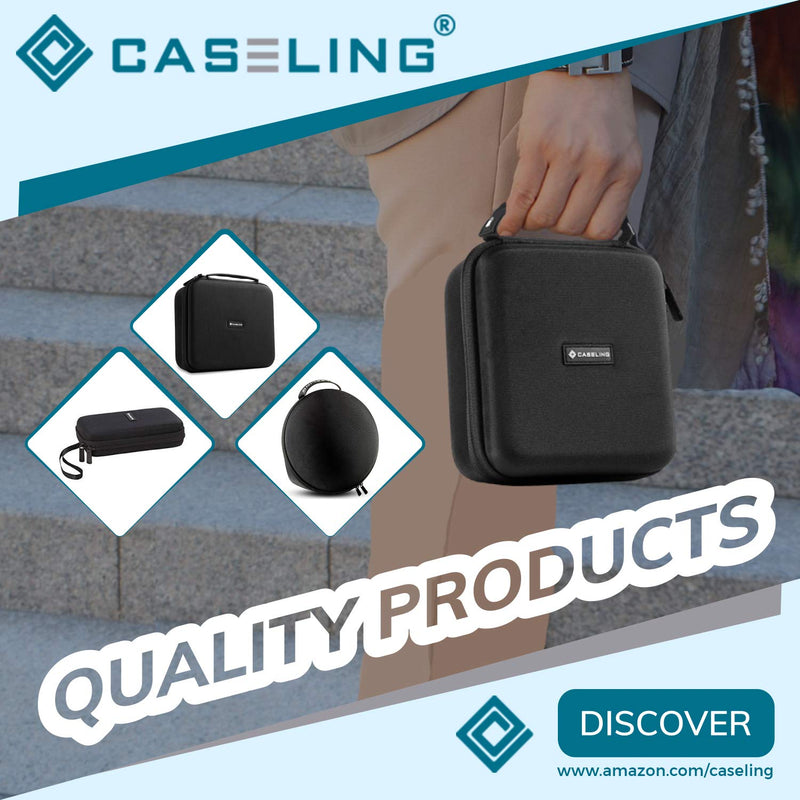 [Australia - AusPower] - Caseling Portable Hard Carrying Travel Storage Case for External USB, DVD, CD, Blu-ray Rewriter / Writer and Optical Drives - Black 