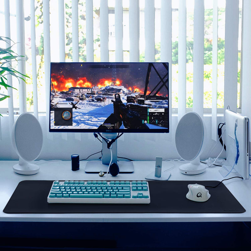 [Australia - AusPower] - Anreedvigo Large Gaming Mouse Pad, Waterproof PU Leather Laptop Desk Mat Office (One-Side), 29.5 x 11.5 inch 