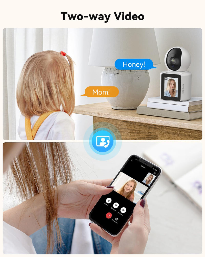 [Australia - AusPower] - TMEZON Video Pet Dog Camera Indoor Two Way Wireless Security Camera Monitor 1080P with Phone app and Motion Detection,Baby/Elderly/Nanny Audio Calling Device Pan Tilt 1pk camera 