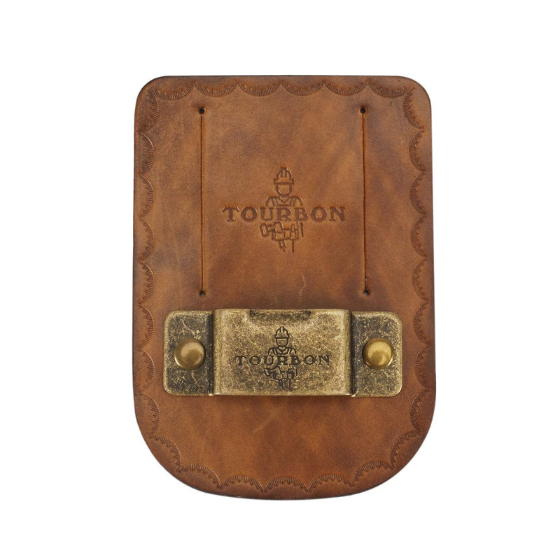 [Australia - AusPower] - Tourbon Vintage Leather Tape Measure Holder for Belt (Pack of 2 Pieces) 