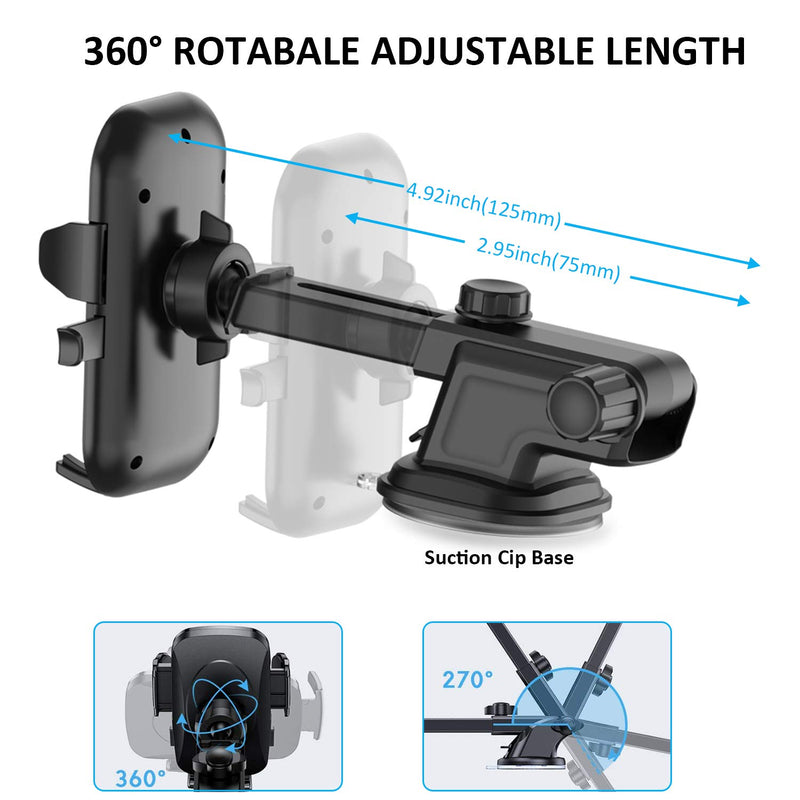[Australia - AusPower] - Car Phone Mount Holder for Samsung Galaxy A51 A71 A52 A32 5G S10 S10E S10+ S9 S8 Plus A02S,Note 20 Ultra 10 9,A72 A70 A80,J7 J3 A6,LG K40 K30,T-Mobile Revvl 5G/4 4+,Dashboard Windshield+Air Vent Clip 
