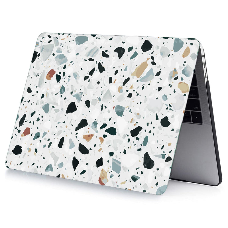 [Australia - AusPower] - LanBaiLan Compatible for MacBook Pro 13 inch with Touch Bar 2020 2019 2018 2017 2016 Release M1 A2338 A2289 A2251 A2159 A1989 A1706 A1708 Laptop Protective Shell Case & Keyboard Cover, Terrazzo Marble Terrazzo marble pattern 